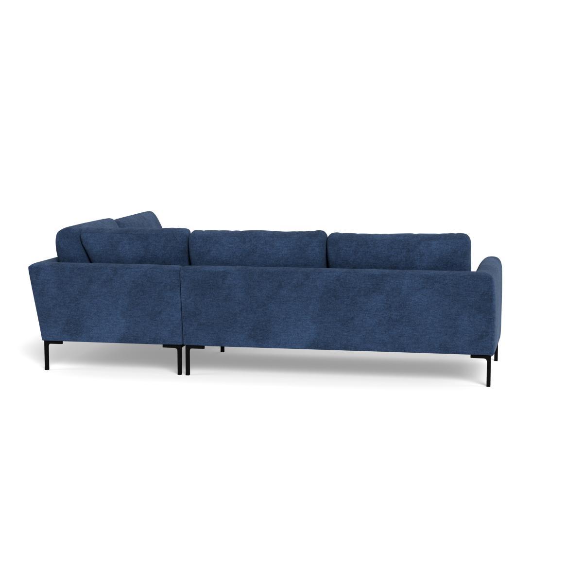 Heal's Eton Right Hand Facing Corner Sofa Broad Weave Lagoon Black Feet - Heal's UK Furniture – image 5