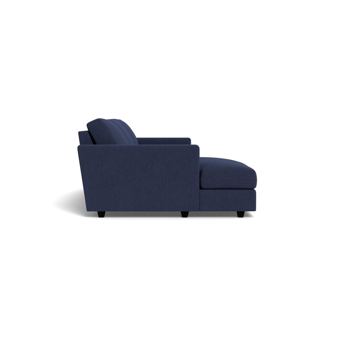 Heal's Nimbus II Complete 4 Seater Corner Chaise LHF Smart Linen Mix Navy Black Feet – image 3