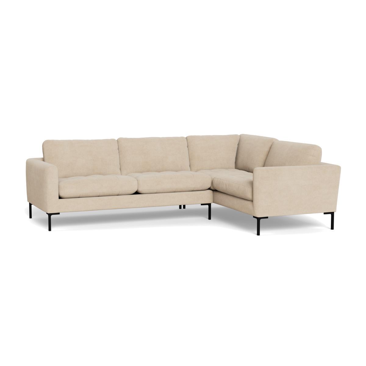 Heal's Eton Right Hand Facing Corner Sofa Brushed Cotton Oat Black Feet - Heal's UK Furniture – image 1