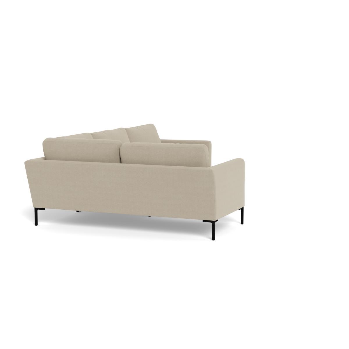 Heal's Eton Left Hand Facing Corner Sofa Linen Hessian Brass Feet - Heal's UK Furniture – image 2