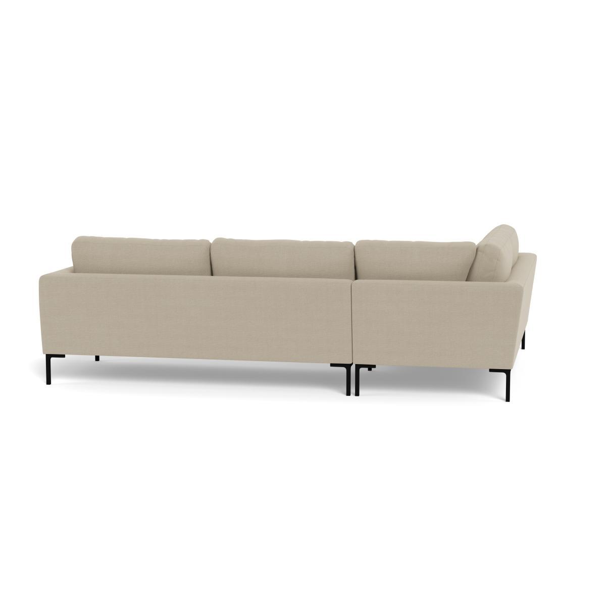 Heal's Eton Left Hand Facing Corner Sofa Linen Hessian Brass Feet - Heal's UK Furniture – image 5