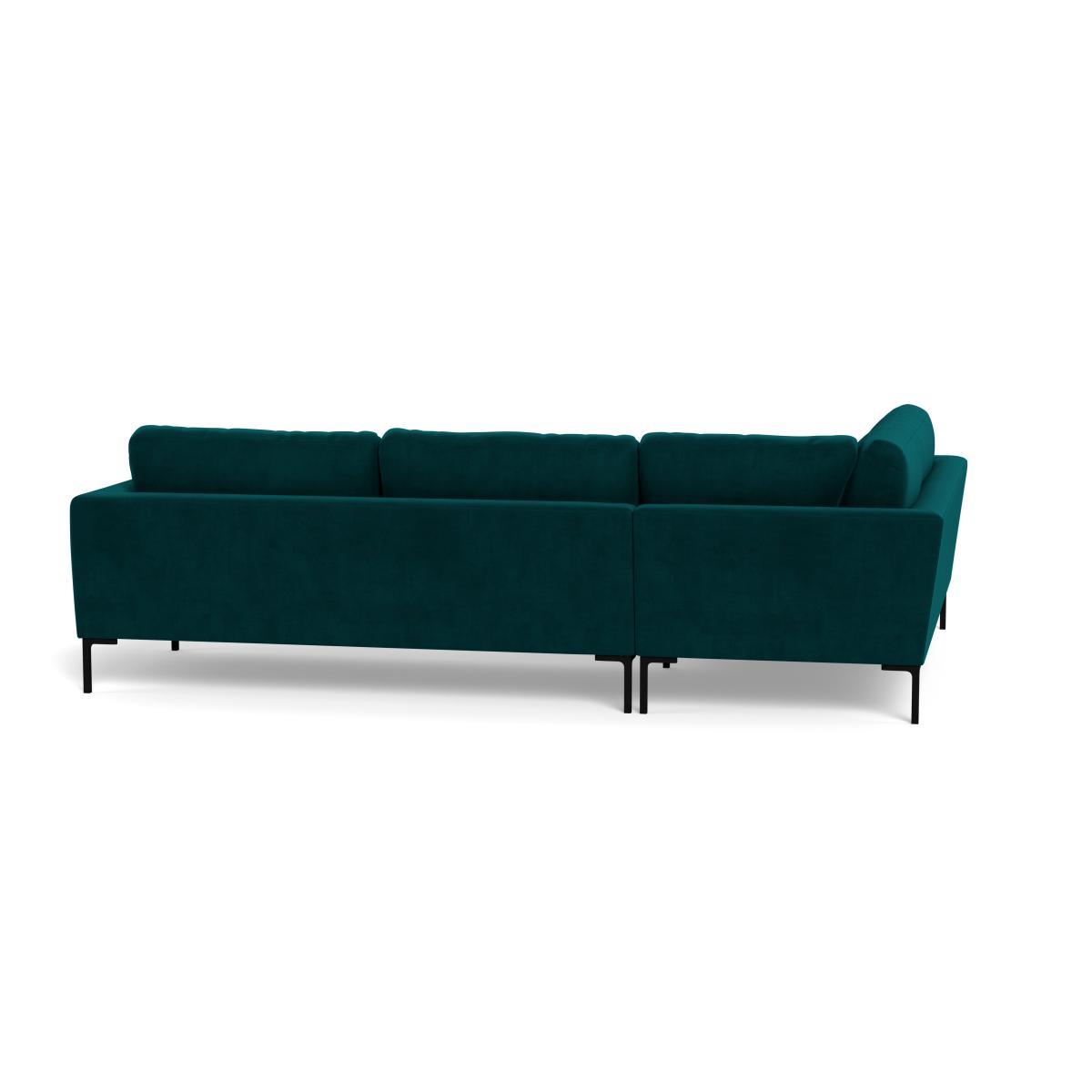 Heal's Eton Left Hand Facing Corner Sofa Textured Boucle Steel Brass Feet - Heal's UK Furniture – image 5