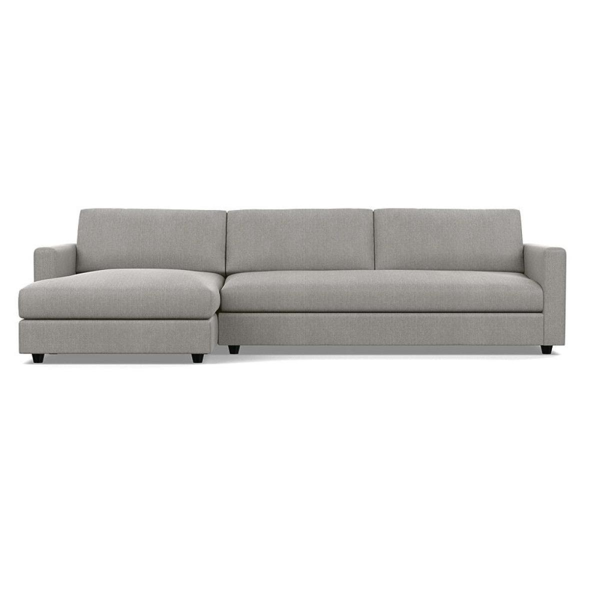 Heal's Nimbus 4 Seater Left Hand Corner Chaise Linen Shadow Black Feet - Heal's UK Furniture – image 8