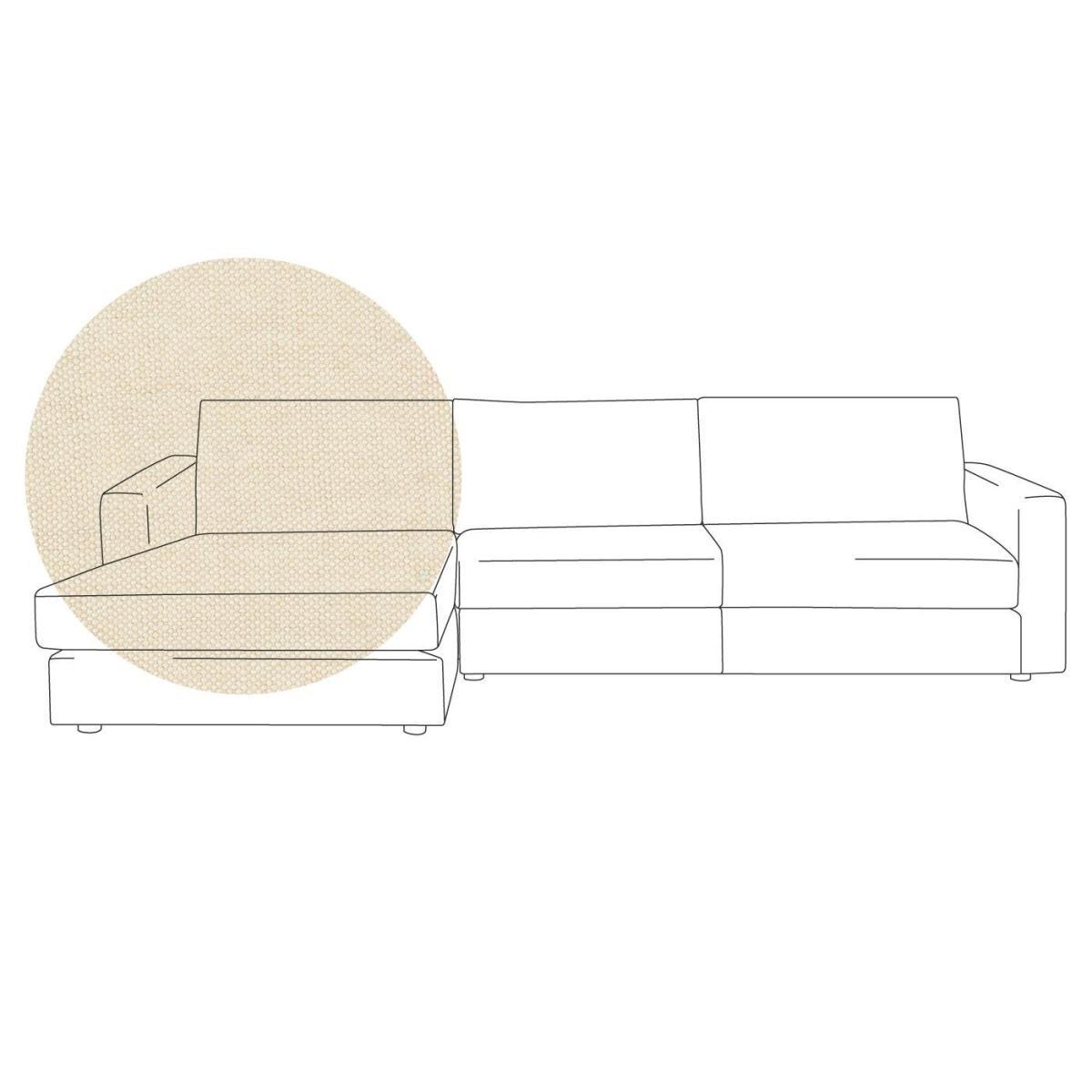 Heal's Nimbus 4 Seater Left Hand Corner Chaise Linen Shadow Black Feet - Heal's UK Furniture – image 9