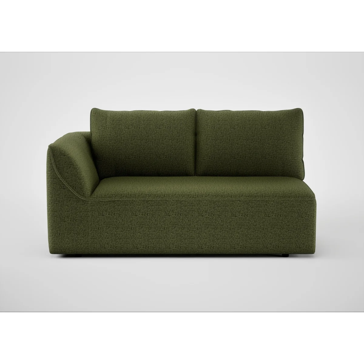 Heal's Morven Left Hand Facing 2 Seater Unit Melton Wool Red Oxide – image 5