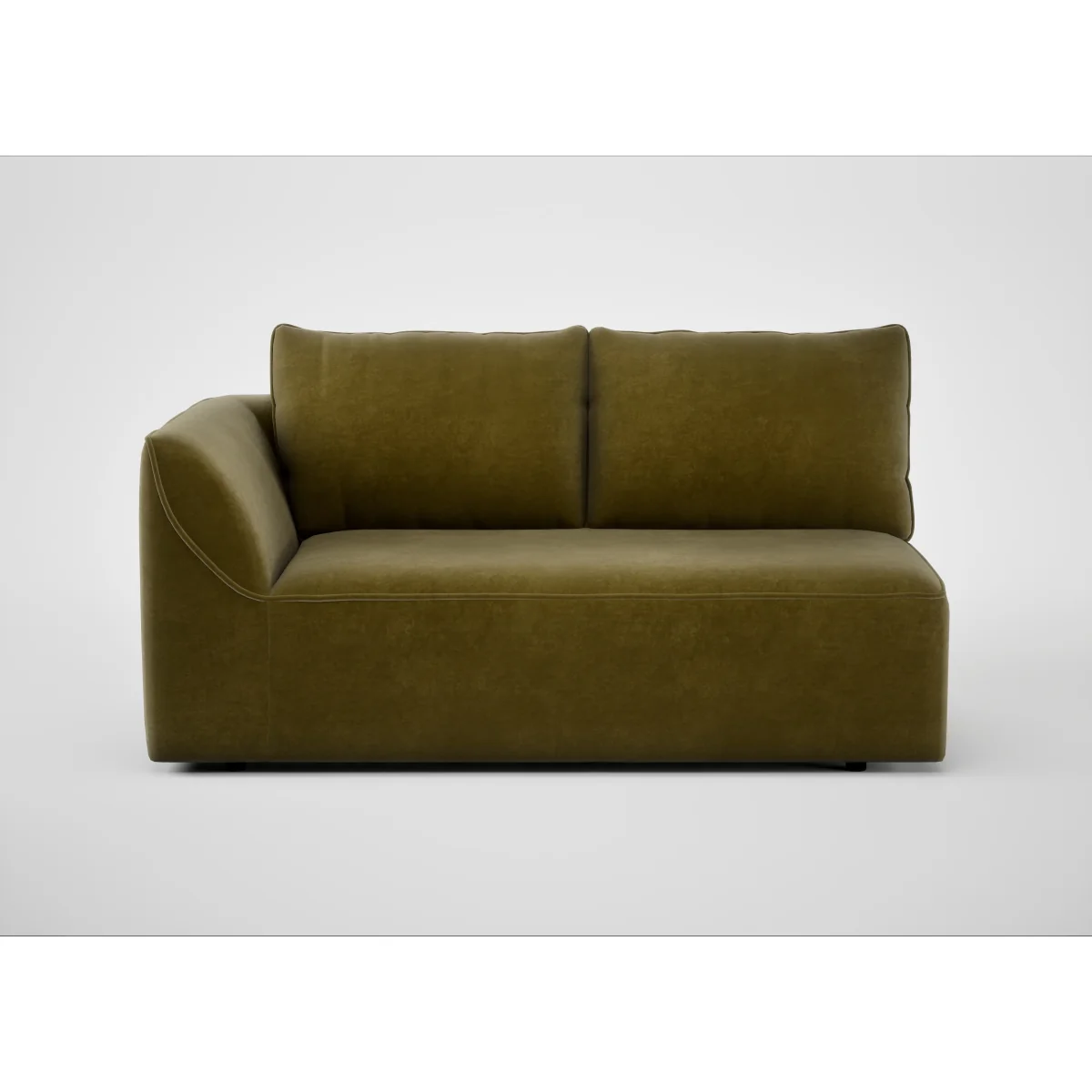 Heal's Morven Left Hand Facing 2 Seater Unit Melton Wool Red Oxide – image 6