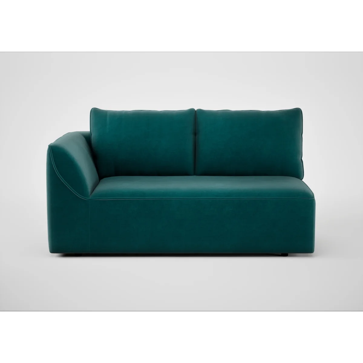 Heal's Morven Left Hand Facing 2 Seater Unit Melton Wool Red Oxide – image 7
