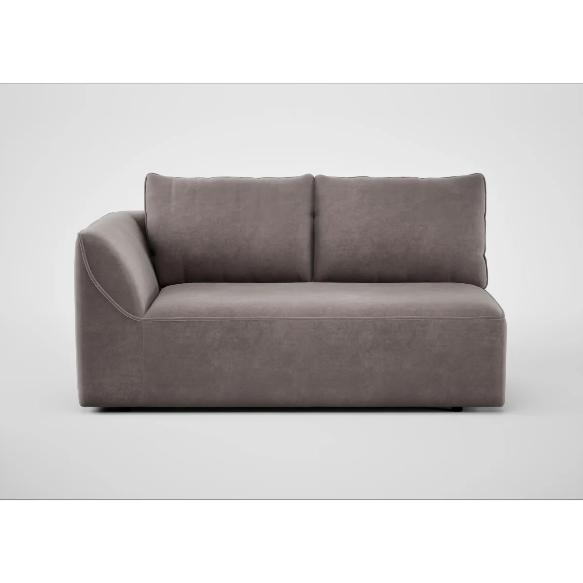 Heal's Morven Left Hand Facing 2 Seater Unit Melton Wool Red Oxide – image 8