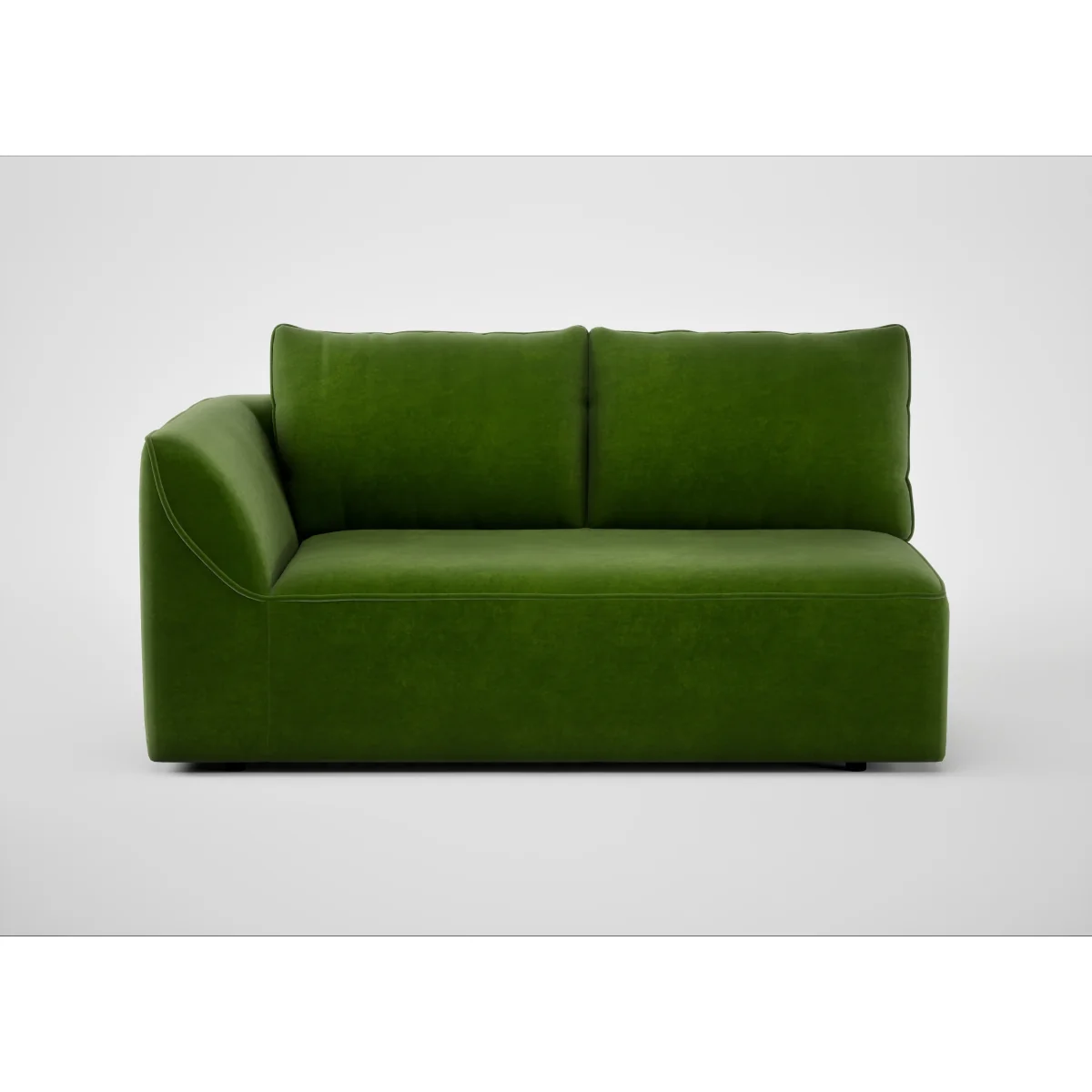 Heal's Morven Left Hand Facing 2 Seater Unit Melton Wool Red Oxide – image 9