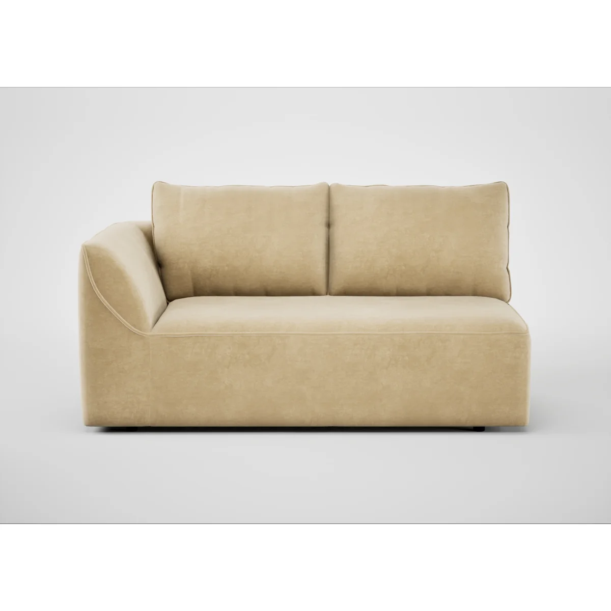 Heal's Morven Left Hand Facing 2 Seater Unit Melton Wool Red Oxide – image 10