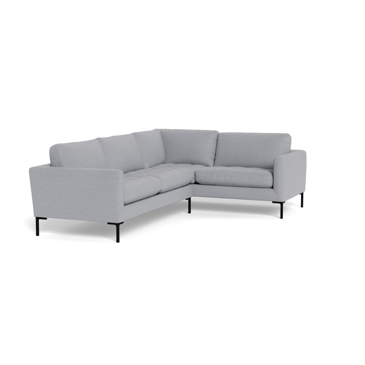 Heal's Eton Right Hand Facing Corner Sofa Brushed Cotton Pewter Brass Feet - Heal's UK Furniture – image 2
