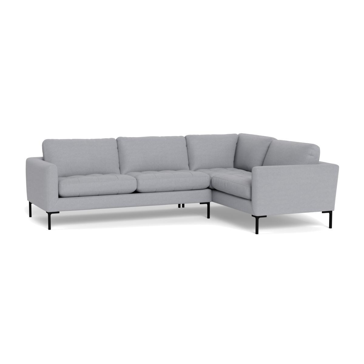 Heal's Eton Right Hand Facing Corner Sofa Brushed Cotton Pewter Brass Feet - Heal's UK Furniture – image 1