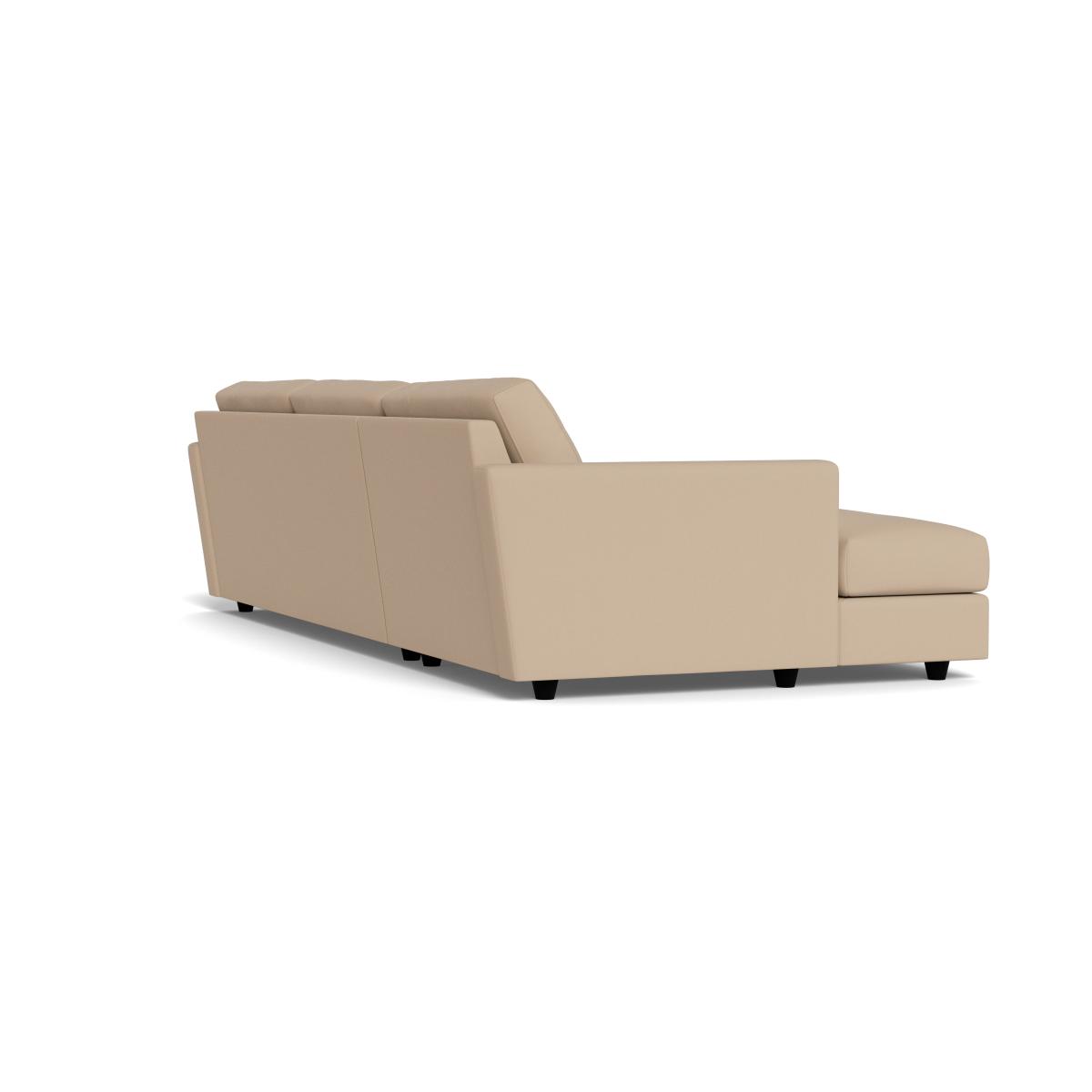 Heal's Nimbus II 4 Str Corner Chaise LHF Capelo Linen-Cotton Bamboo Black Feet – image 4