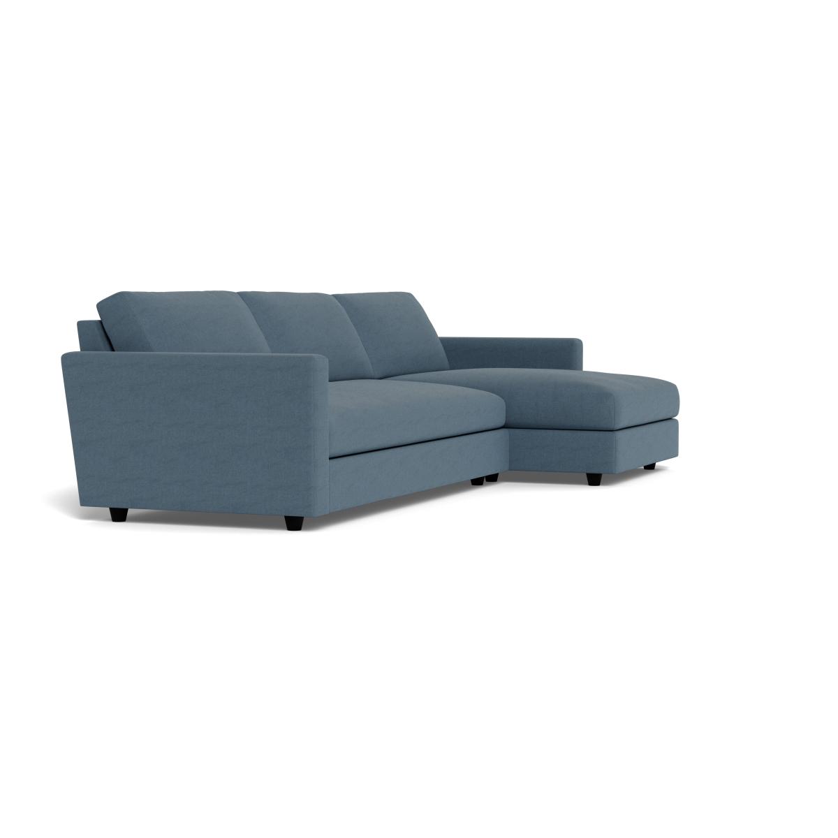 Heal's Nimbus Complete 4 Seater Corner Chaise RHF Capelo Linen Cotton Mineral Black Feet – image 2