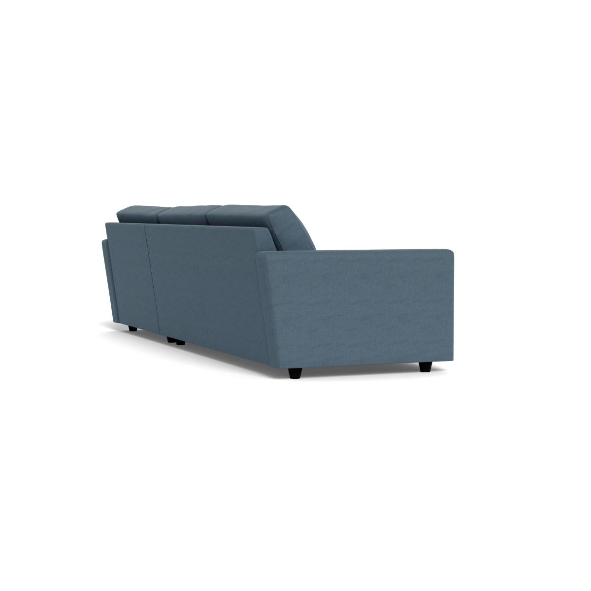 Heal's Nimbus Complete 4 Seater Corner Chaise RHF Capelo Linen Cotton Mineral Black Feet – image 4