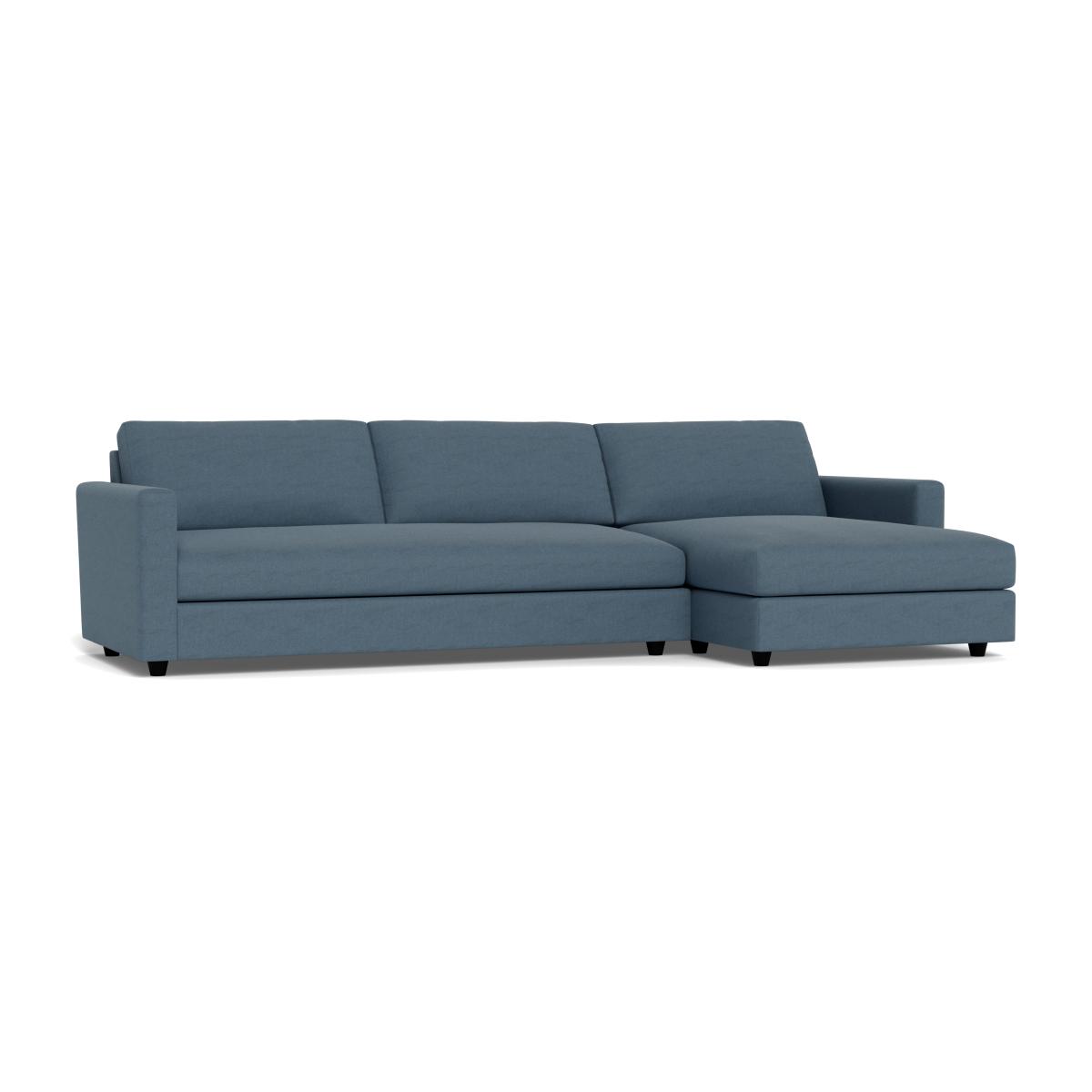 Heal's Nimbus Complete 4 Seater Corner Chaise RHF Capelo Linen Cotton Mineral Black Feet – image 1