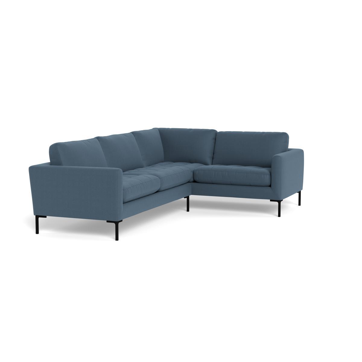 Heal's Eton Right Hand Facing Corner Sofa Capelo LinenCotton Mineral Black Feet - Heal's UK Furniture – image 2