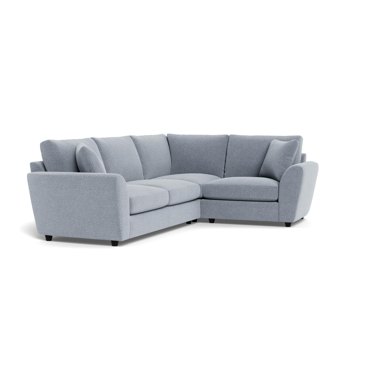 Heal's Snooze Right Hand Facing Corner Sofa Boucle  Steel Black Feet – image 2
