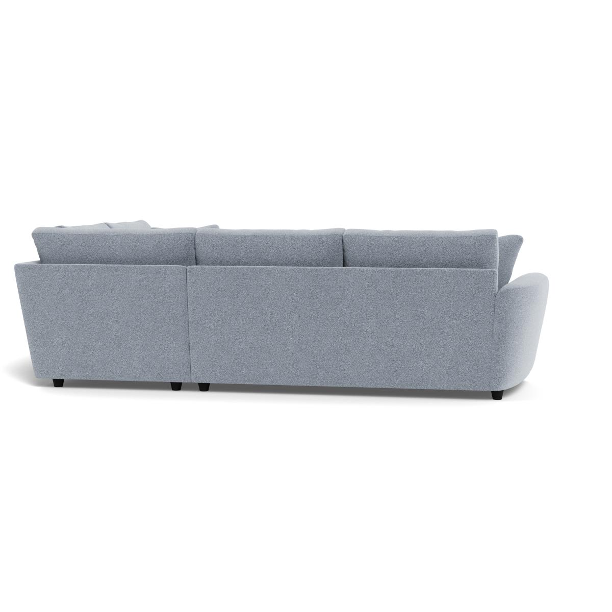 Heal's Snooze Right Hand Facing Corner Sofa Boucle  Steel Black Feet – image 5