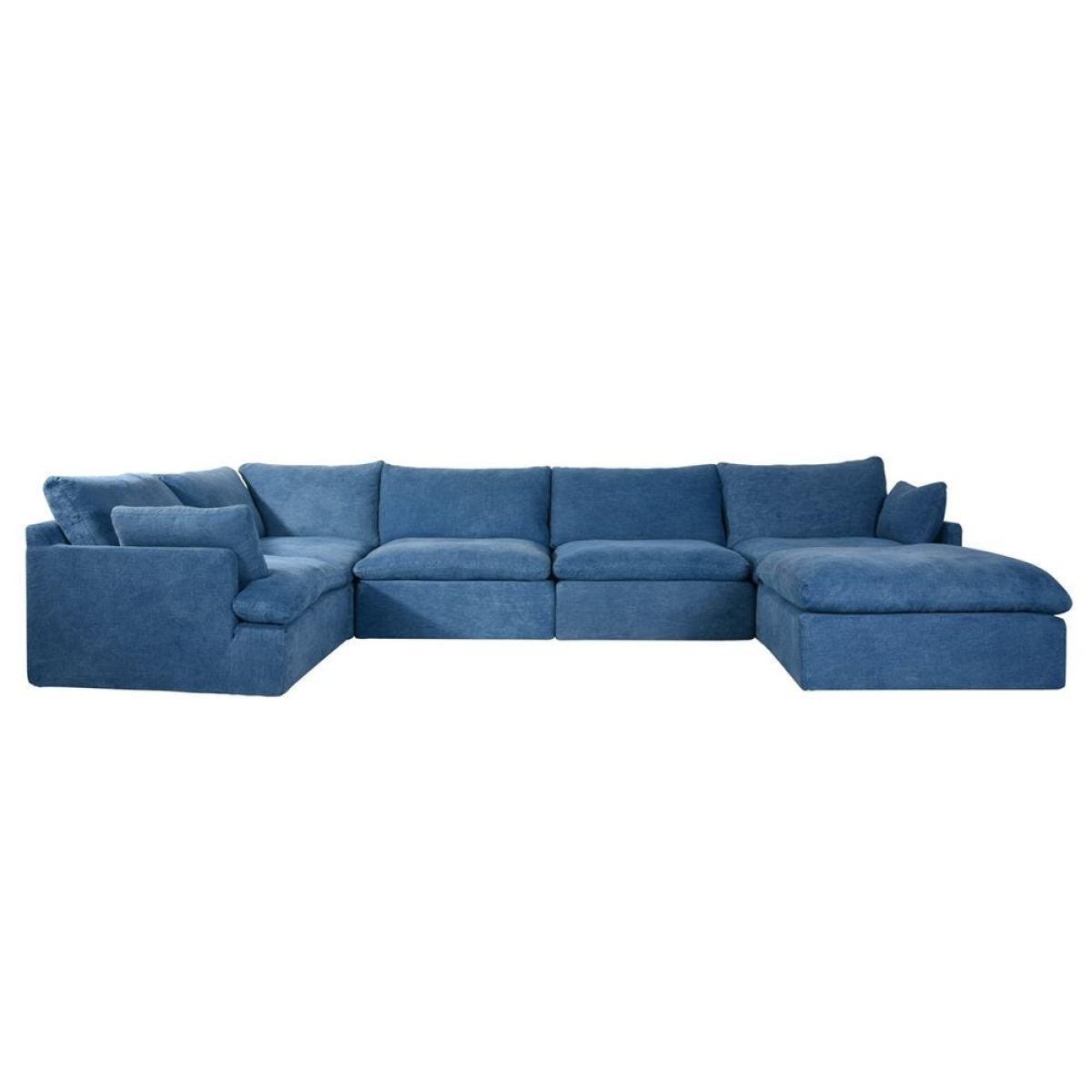Timothy Oulton Noble Souls Nest Corner Seat Sofa Old Loom Ocean - Heal's UK Furniture – image 3