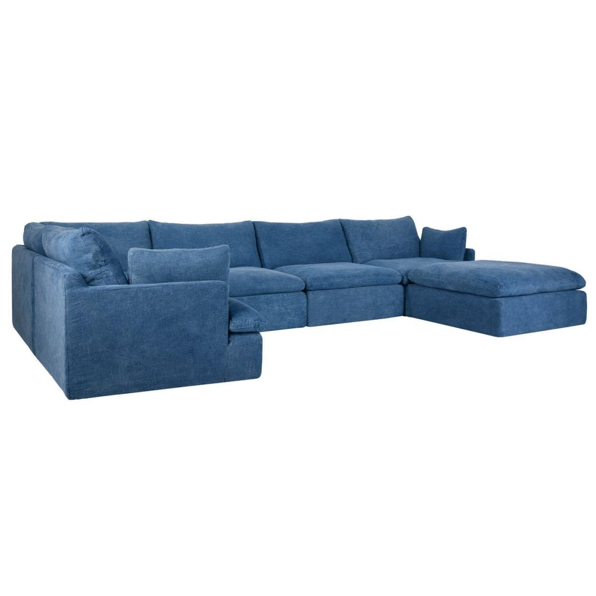 Timothy Oulton Noble Souls Nest Corner Seat Sofa Old Loom Ocean - Heal's UK Furniture – image 4