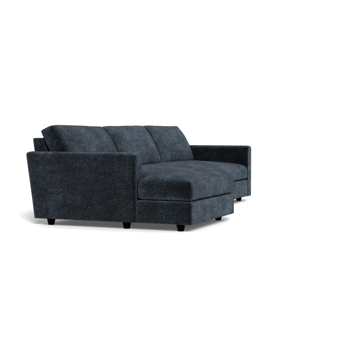 Heal's Nimbus II 4 Str Corner Chaise LHF Boucle Velvet Space Black Feet – image 2