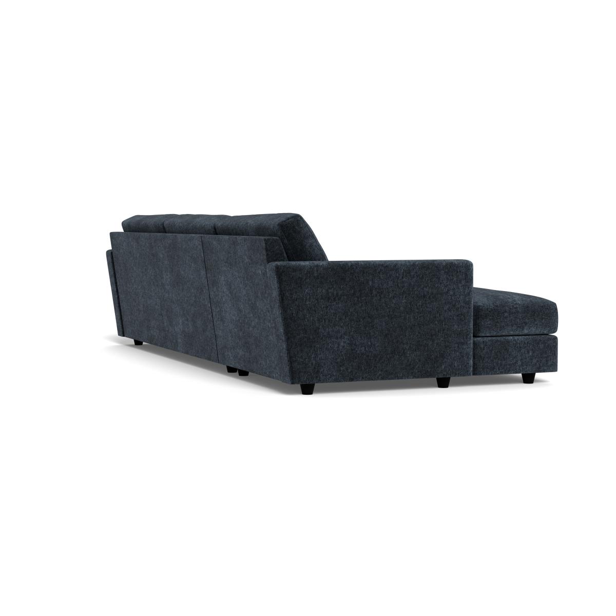 Heal's Nimbus II 4 Str Corner Chaise LHF Boucle Velvet Space Black Feet – image 4