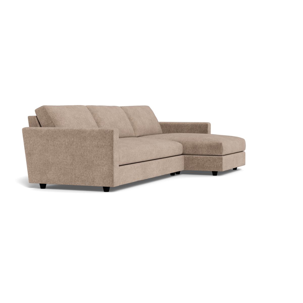Heal's Nimbus II 4 Str Corner Chaise RHF Boucle Velvet Rocky Black Feet – image 2