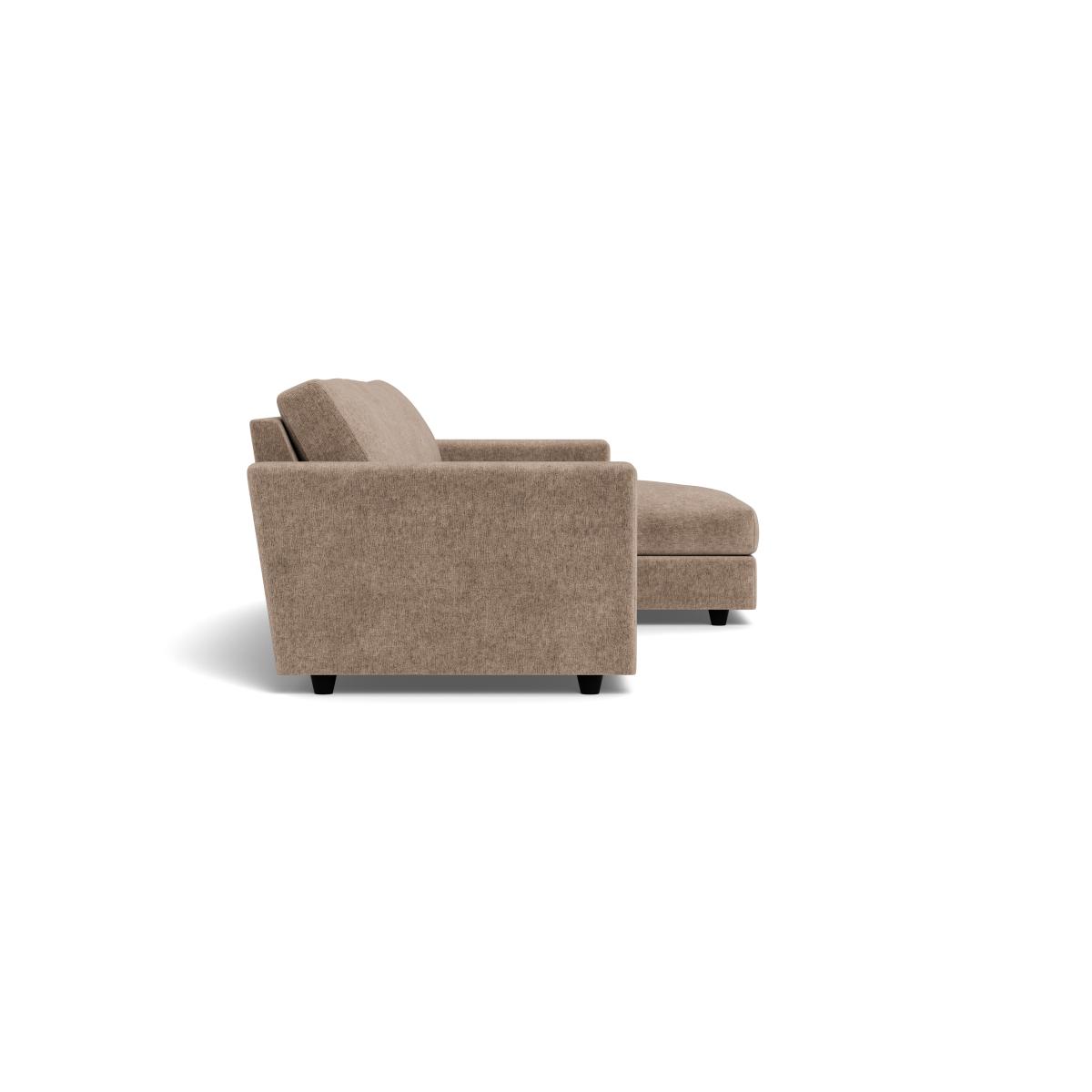Heal's Nimbus II 4 Str Corner Chaise RHF Boucle Velvet Rocky Black Feet – image 3