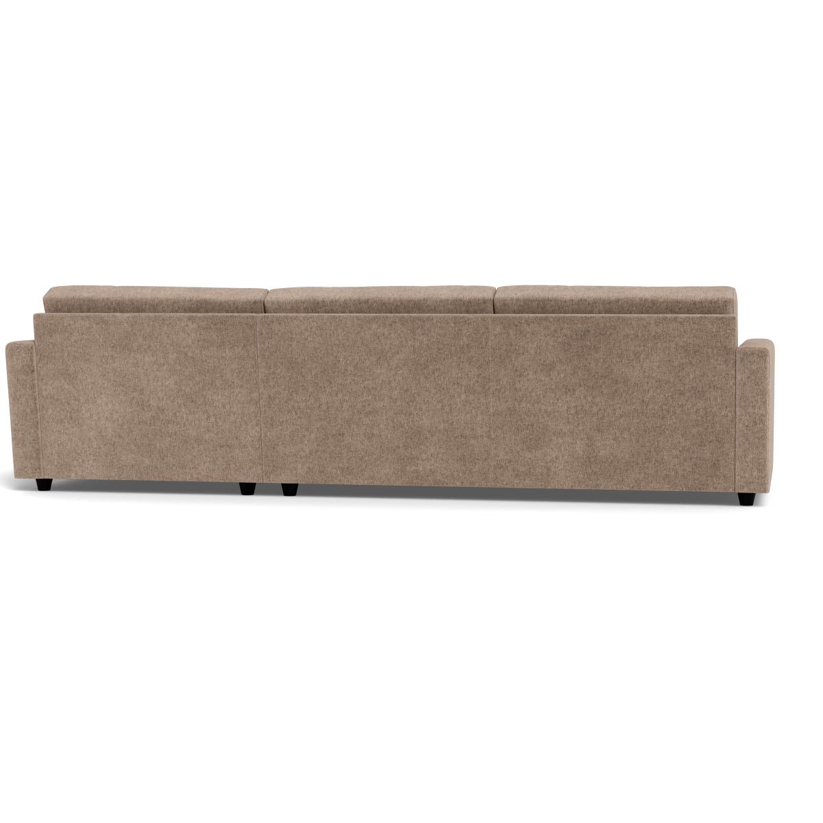 Heal's Nimbus II 4 Str Corner Chaise RHF Boucle Velvet Rocky Black Feet – image 5