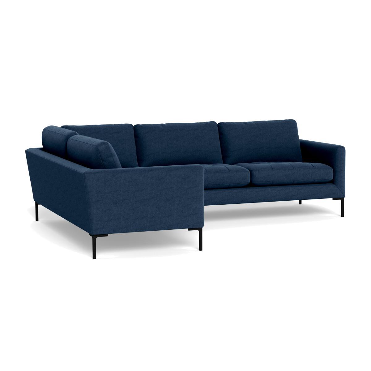 Heal's Eton Left Hand Facing Corner Sofa Capelo LinenCotton Inkspot Black Feet - Heal's UK Furniture – image 1