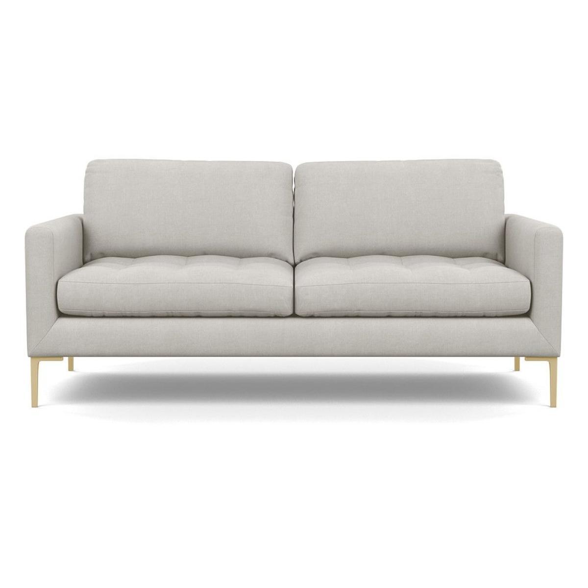 Heal's Eton Right Hand Facing Corner Sofa Broad Weave Putty Brass Feet - Heal's UK Furniture – image 16