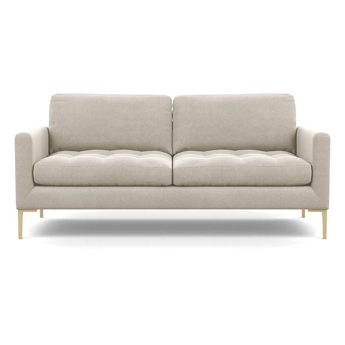 Heal's Eton Right Hand Facing Corner Sofa Broad Weave Putty Brass Feet - Heal's UK Furniture – image 38