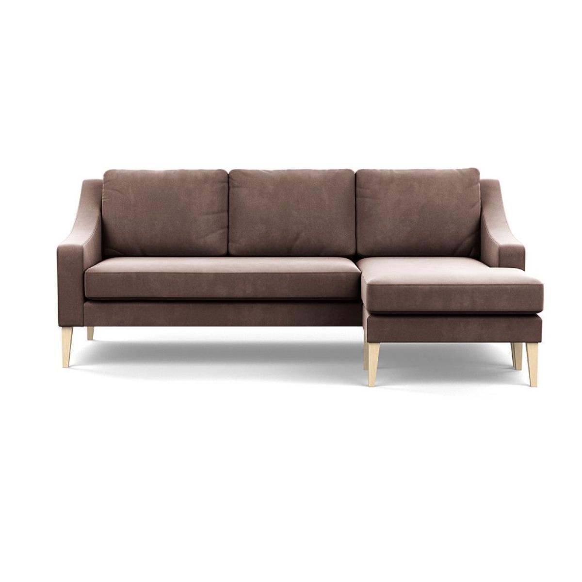 Heal's Eton Right Hand Facing Corner Sofa Broad Weave Putty Brass Feet - Heal's UK Furniture – image 83