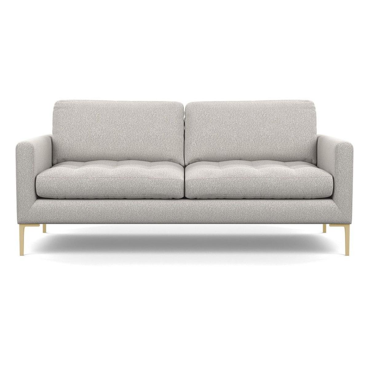 Heal's Eton Right Hand Facing Corner Sofa Broad Weave Putty Brass Feet - Heal's UK Furniture – image 90
