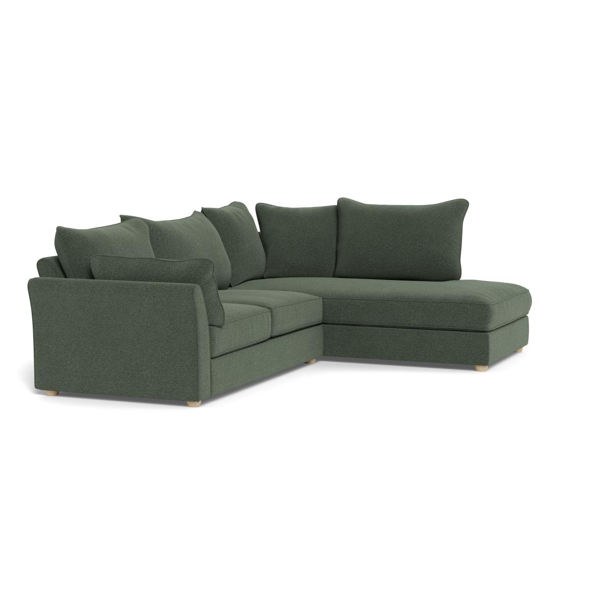 Heal's Tailor Right Hand Facing Corner Sofa Boucle Fern Natural Beech Feet – image 2