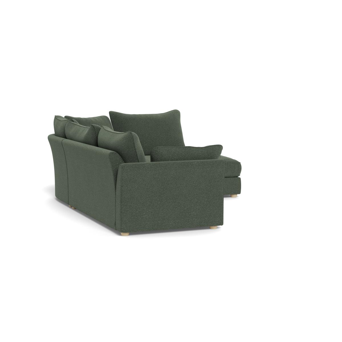 Heal's Tailor Right Hand Facing Corner Sofa Boucle Fern Natural Beech Feet – image 4