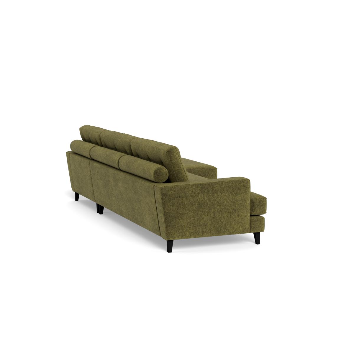 Heal's Mistral Right Hand Facing Corner Sofa Boucle Velvet Wilder Natural Beech Feet – image 4