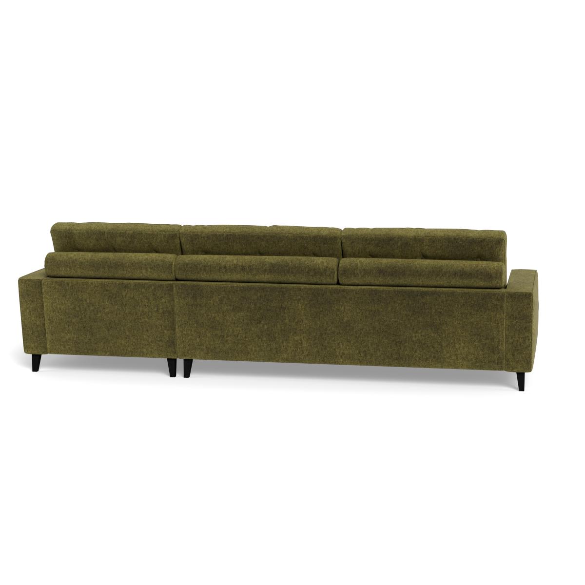 Heal's Mistral Right Hand Facing Corner Sofa Boucle Velvet Wilder Natural Beech Feet – image 5