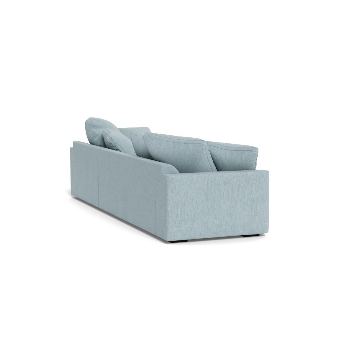 Heal's Cumulus Right Hand Facing Corner Sofa Smart Linen Mix Duck Egg Black Feet - Heal's UK Furniture – image 4