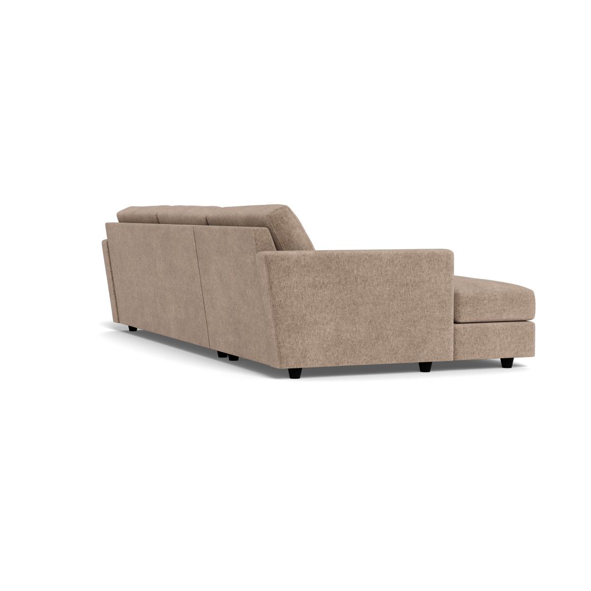 Heal's Nimbus II 4 Str Corner Chaise LHF Boucle Velvet Rocky Black Feet – image 4