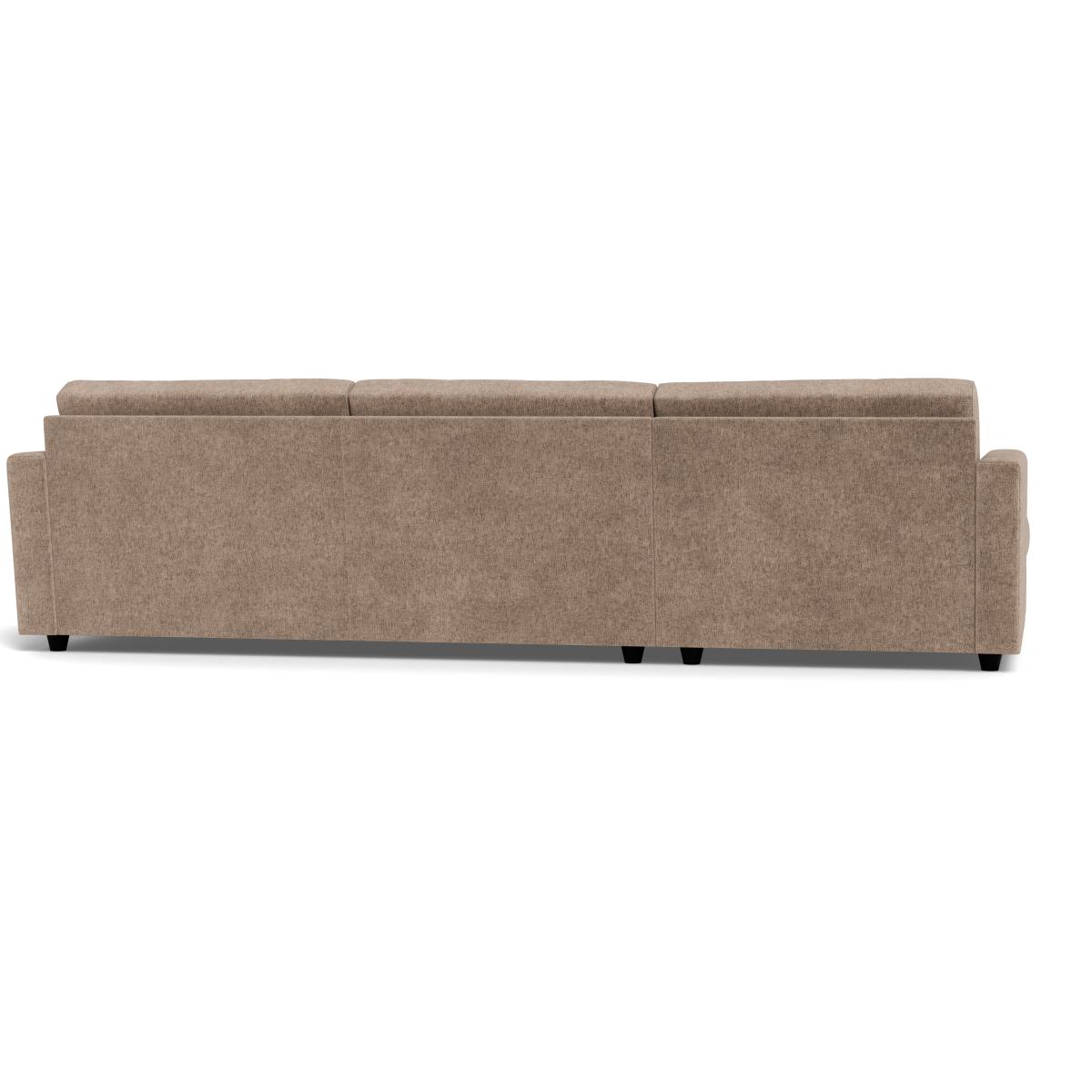 Heal's Nimbus II 4 Str Corner Chaise LHF Boucle Velvet Rocky Black Feet – image 5