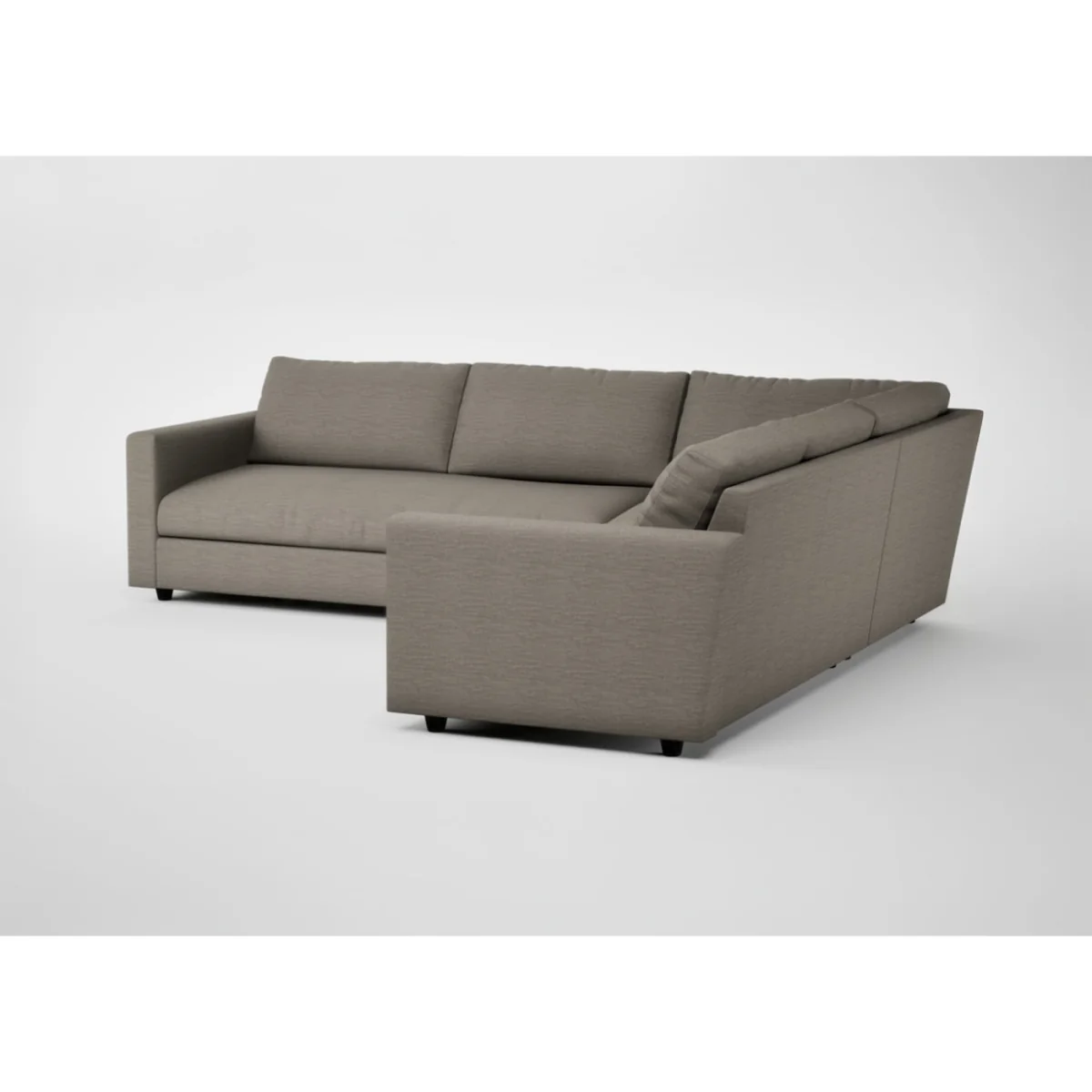 Heal's Nimbus II Corner Sofa Chunky Boucle Ecru Black Feet – image 6