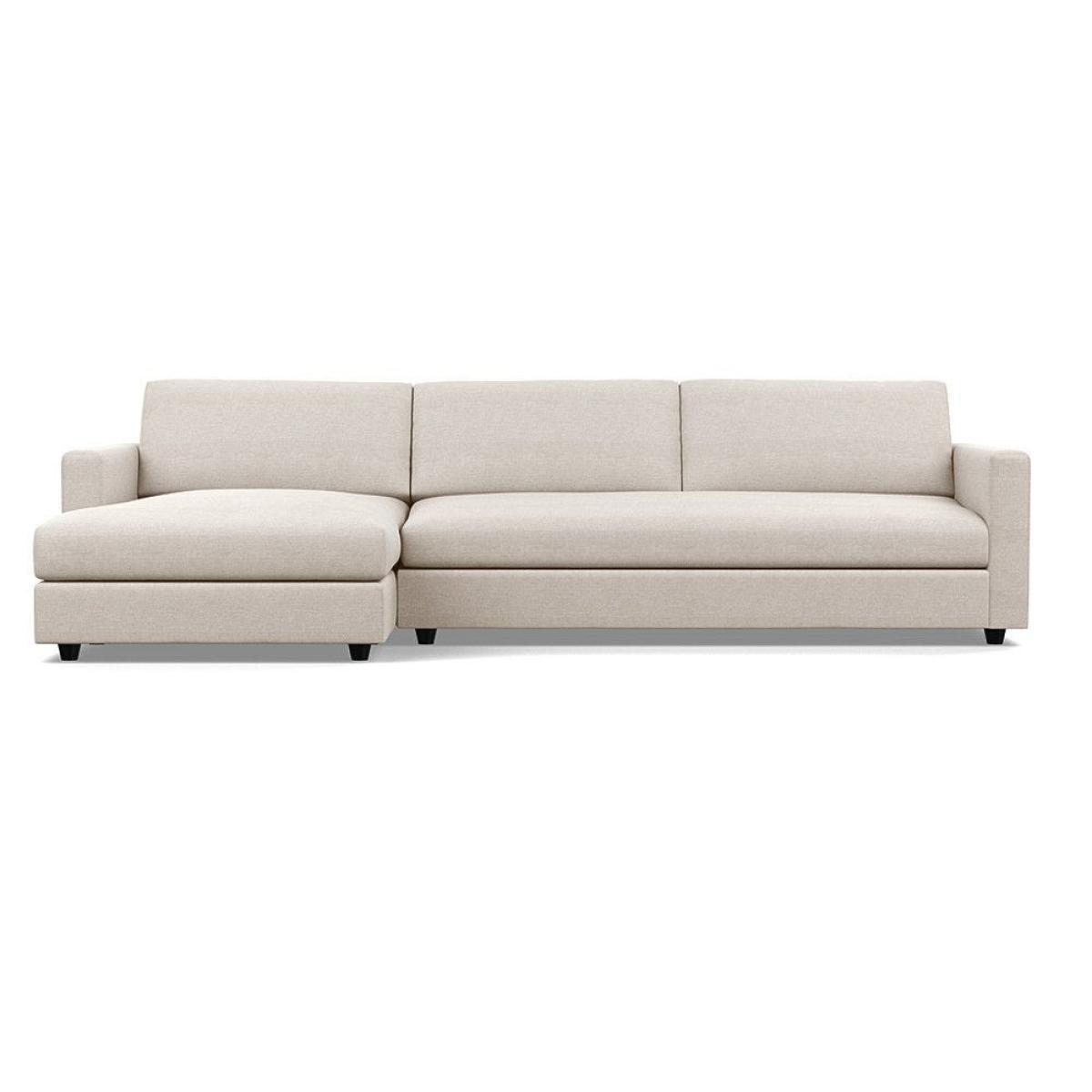 Heal's Nimbus II 4 Seater Corner Chaise LHF Brushed Cotton Pewter Black Feet - Heal's UK Furniture – image 23