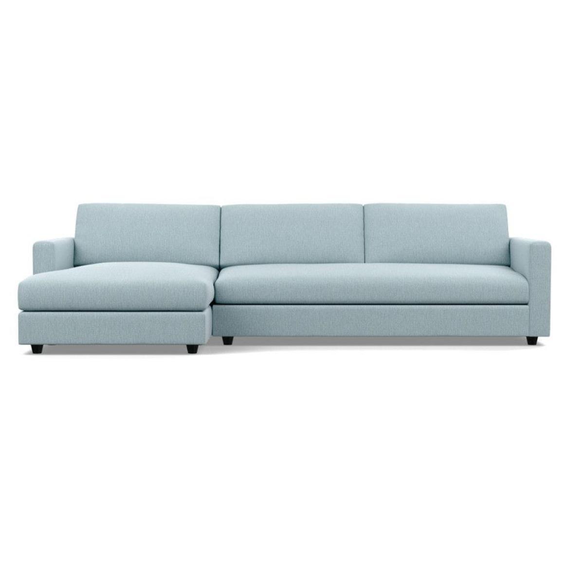 Heal's Nimbus II 4 Seater Corner Chaise LHF Brushed Cotton Pewter Black Feet - Heal's UK Furniture – image 29