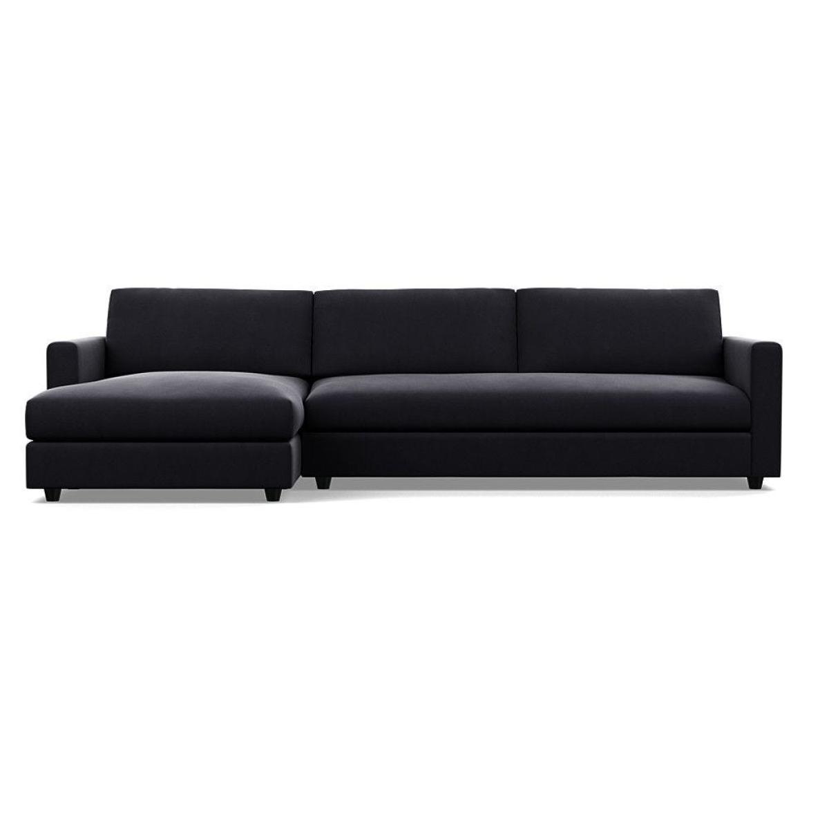Heal's Nimbus II 4 Seater Corner Chaise LHF Brushed Cotton Pewter Black Feet - Heal's UK Furniture – image 30