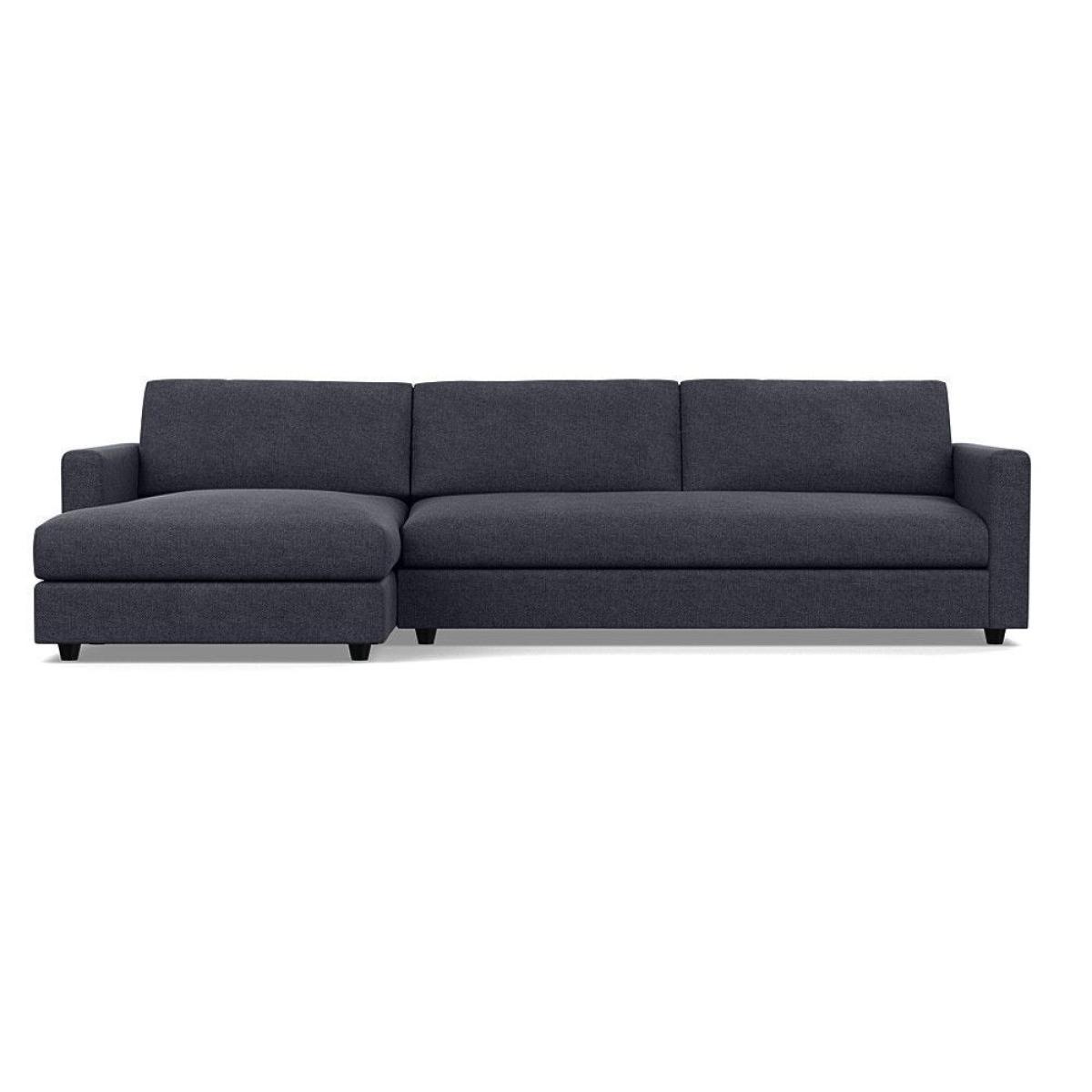 Heal's Nimbus II 4 Seater Corner Chaise LHF Brushed Cotton Pewter Black Feet - Heal's UK Furniture – image 36