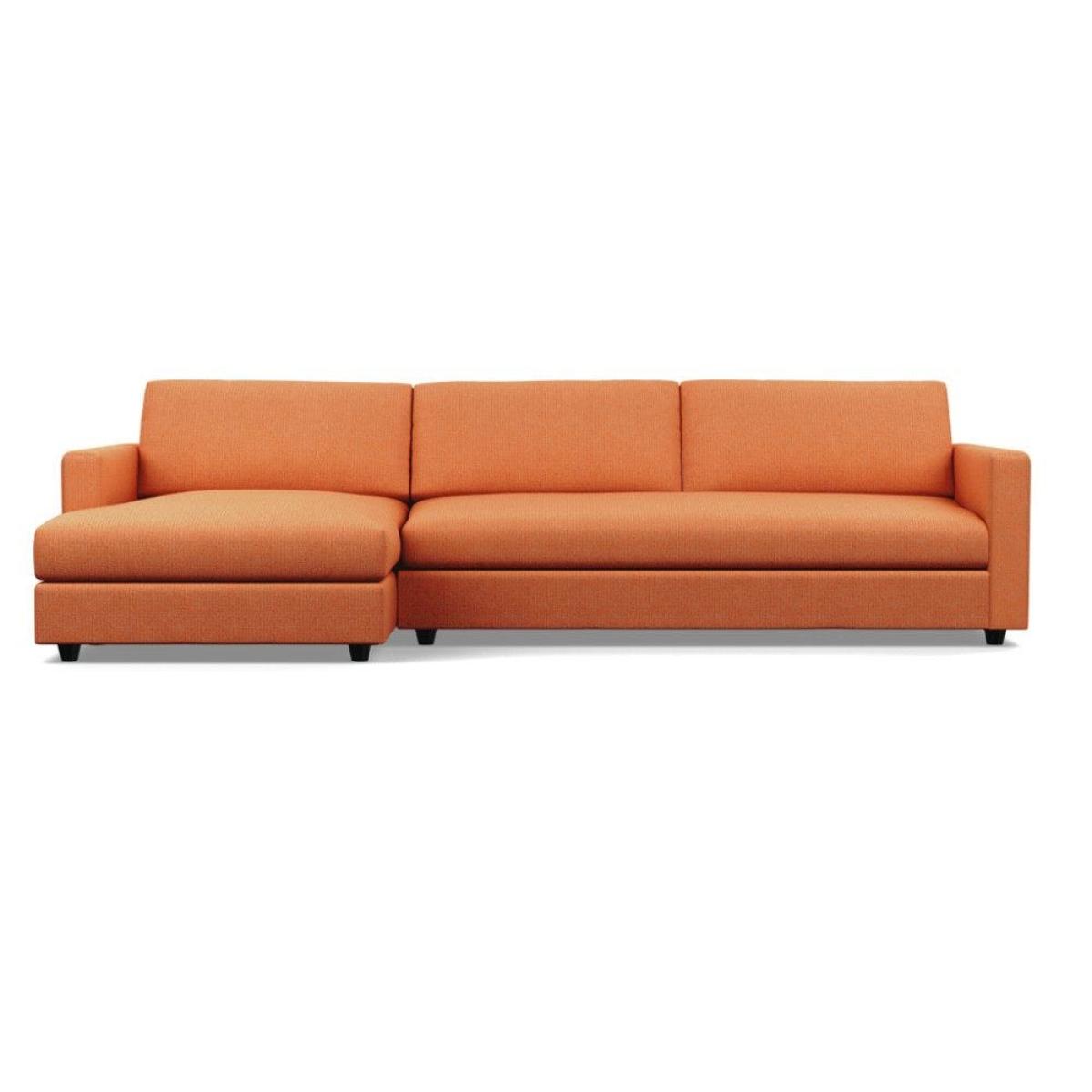 Heal's Nimbus II 4 Seater Corner Chaise LHF Brushed Cotton Pewter Black Feet - Heal's UK Furniture – image 41