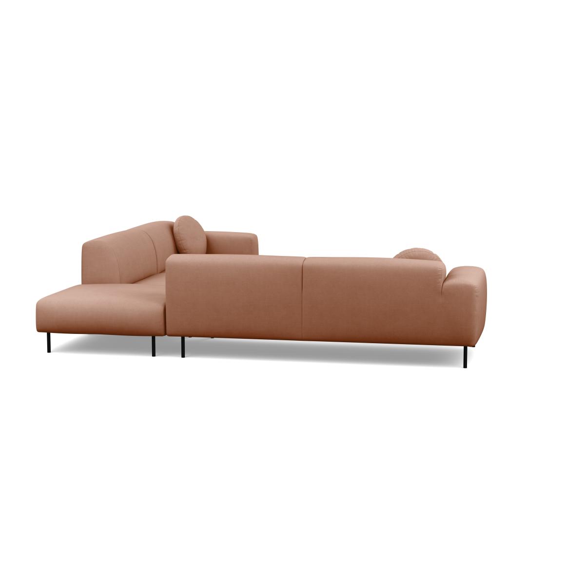 Heal's Luna Large Corner Sofa Tundra Texture Rust Black Feet - Heal's UK Furniture – image 5