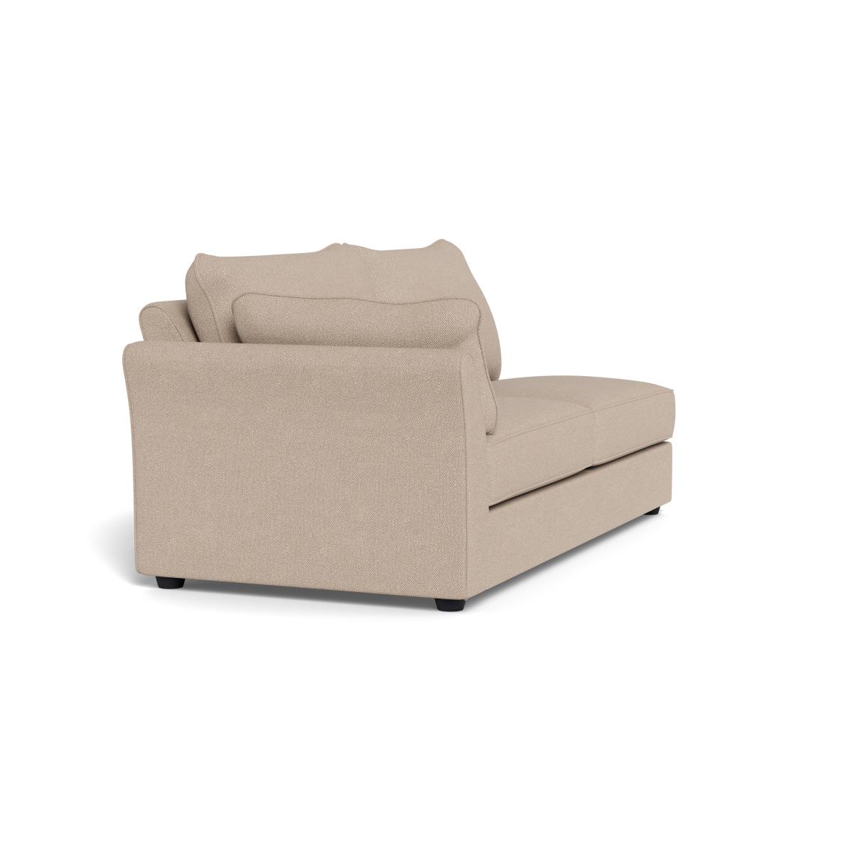 Heal's Tailor Large Unit Left Hand Facing Boucle Tweed Pearl Natural Beech Feet – image 2